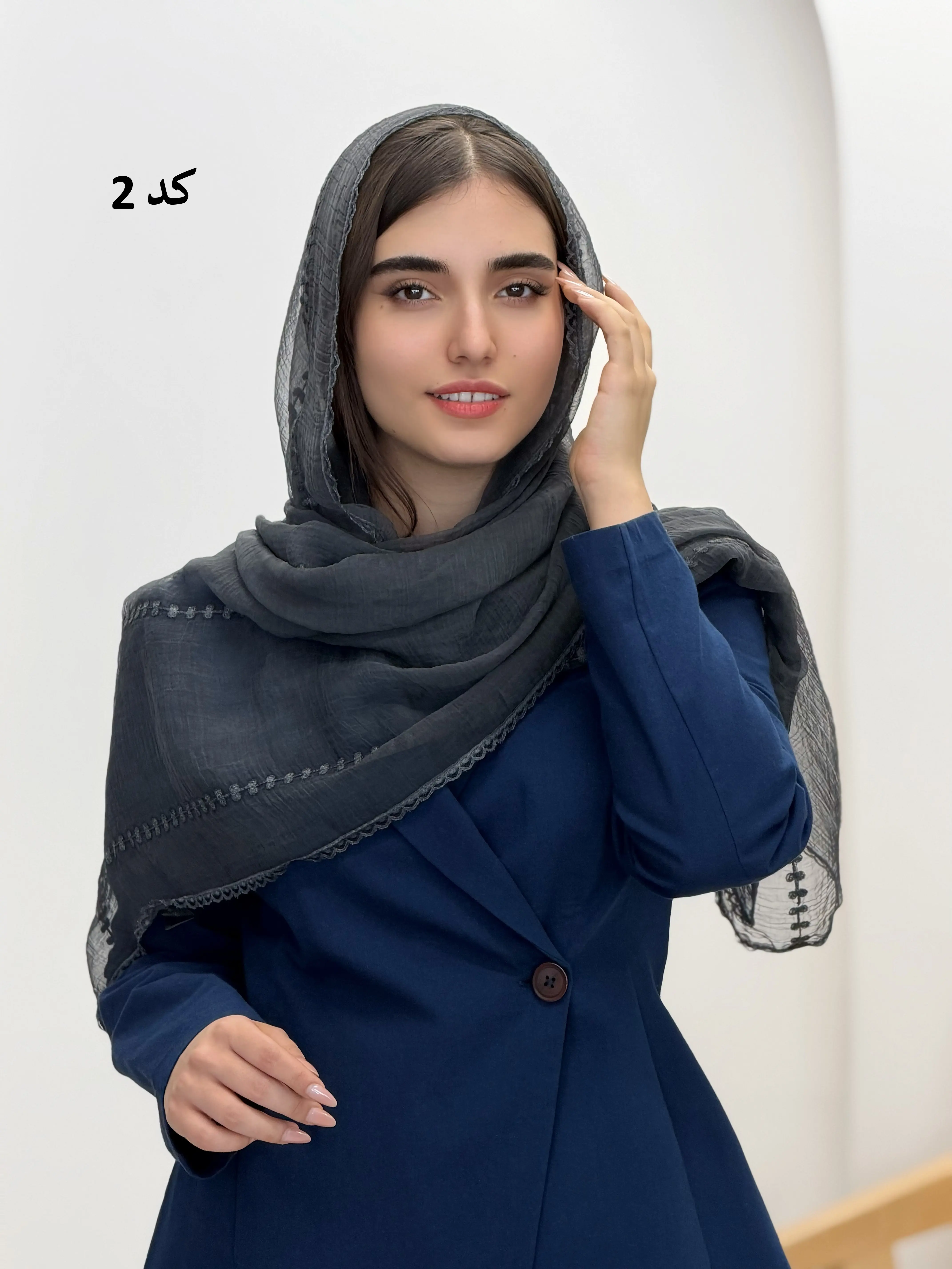 6574-شال حریر آلما